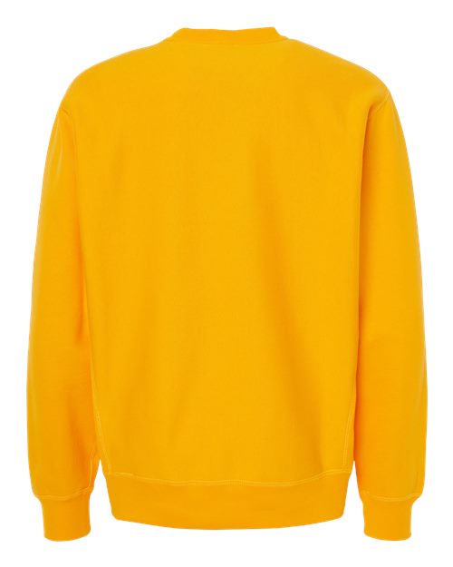 Unisex Legend Premium Heavyweight Cross-Grain Crewneck Sweatshirt - Gold Back