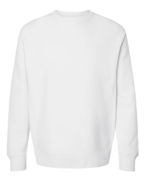 Unisex Legend Premium Heavyweight Cross-Grain Crewneck Sweatshirt - White Front