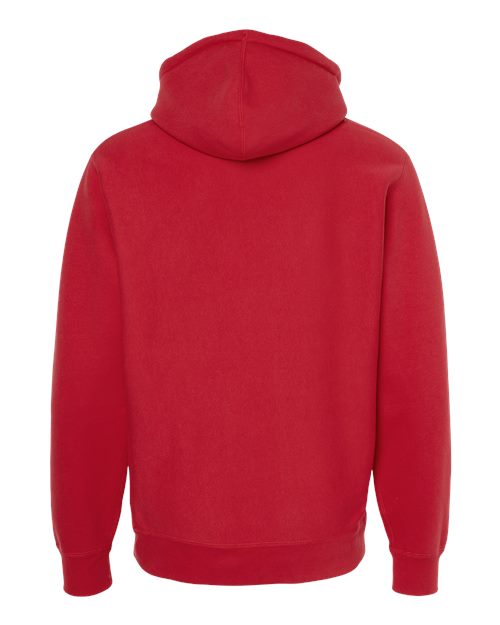 Unisex Legend Premium Heavyweight Cross-Grain Hooded Sweatshirt - Red Back
