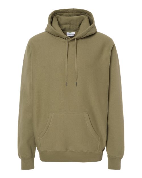Unisex Legend Premium Heavyweight Cross-Grain Hooded Sweatshirt - Olive Front