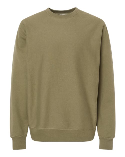 Unisex Legend Premium Heavyweight Cross-Grain Crewneck Sweatshirt - Olive Front