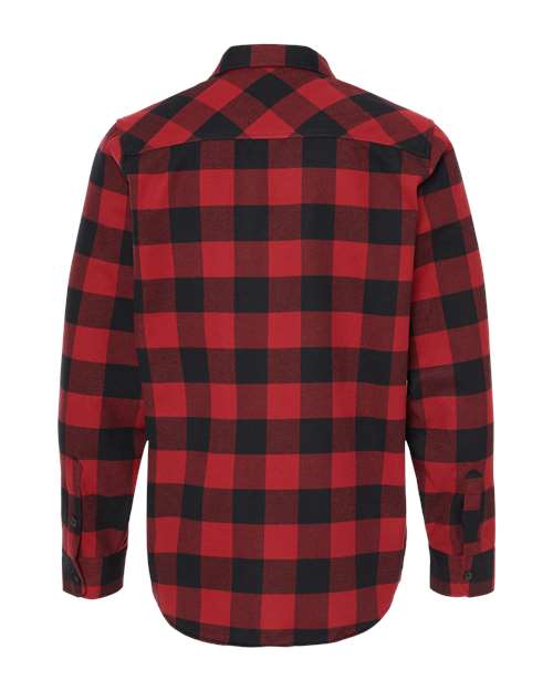 Unisex Flannel Shirt - Red/ Black Back