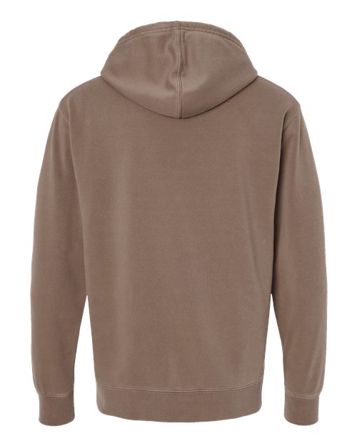 Unisex Midweight Pigment-Dyed Hooded Sweatshirt - Pigment Clay Back