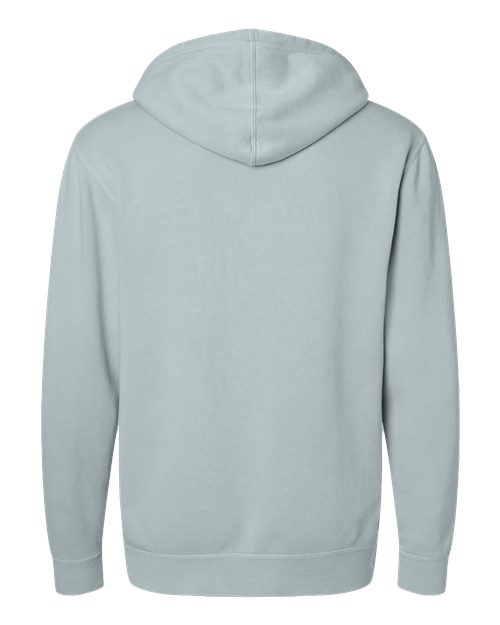 Unisex Midweight Pigment-Dyed Hooded Sweatshirt - Pigment Sage Back