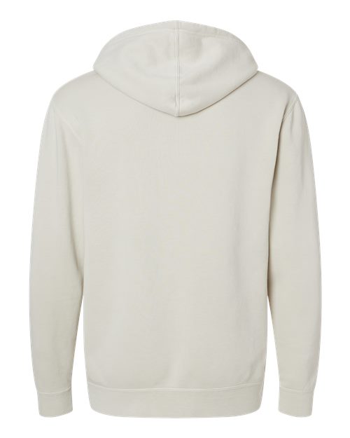 Unisex Midweight Pigment-Dyed Hooded Sweatshirt - Pigment Ivory Back