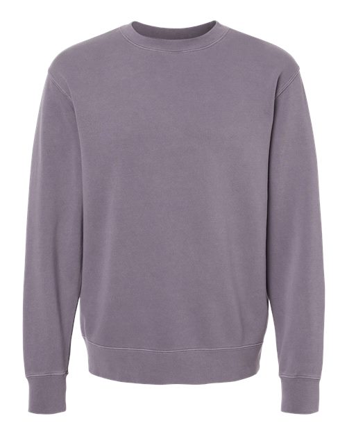 Unisex Midweight Pigment-Dyed Crewneck Sweatshirt - Pigment Plum Front