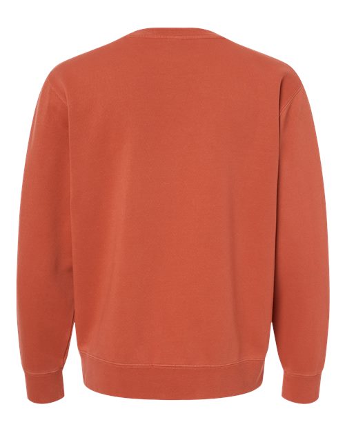 Unisex Midweight Pigment-Dyed Crewneck Sweatshirt - Pigment Amber Back