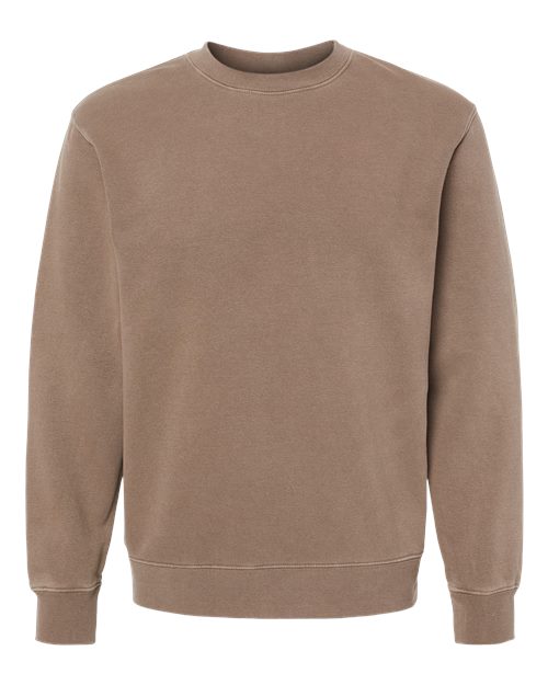 Unisex Midweight Pigment-Dyed Crewneck Sweatshirt - Pigment Clay Front