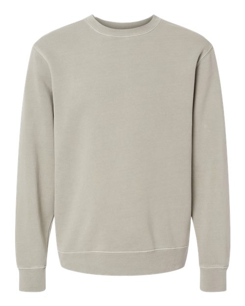 Unisex Midweight Pigment-Dyed Crewneck Sweatshirt - Pigment Cement Front