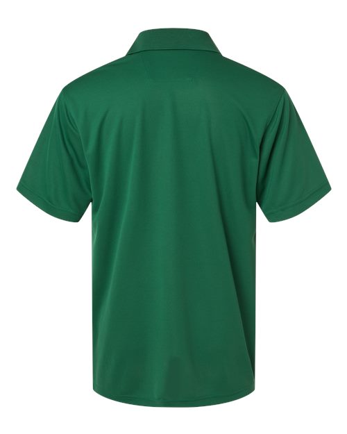 Men's Saratoga Performance Mini Mesh Polo - Hunter Green Back