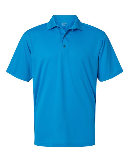 Men's Saratoga Performance Mini Mesh Polo - Turquoise Front
