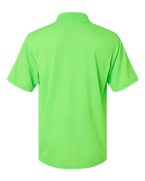 Men's Saratoga Performance Mini Mesh Polo - Neon Lime Back