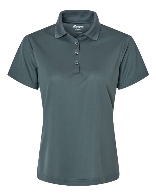 Women's Saratoga Performance Mini Mesh Polo - Carbon Front