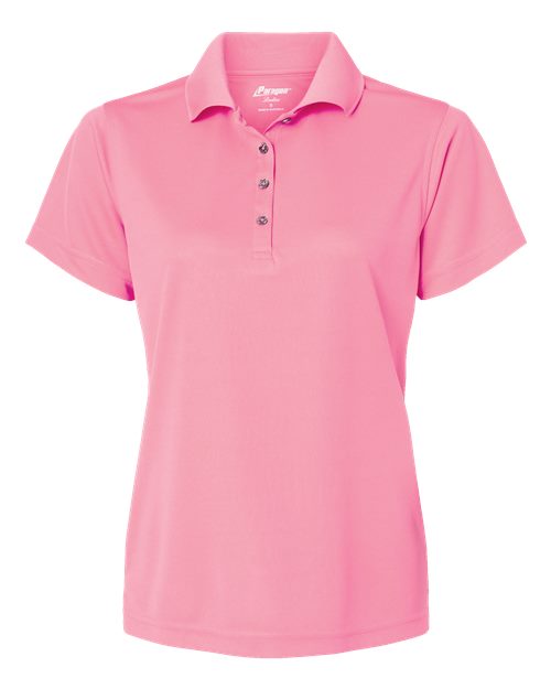 Women's Saratoga Performance Mini Mesh Polo - Charity Pink Front