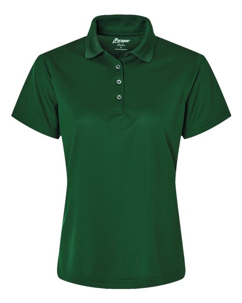 Women's Saratoga Performance Mini Mesh Polo - Hunter Green Front
