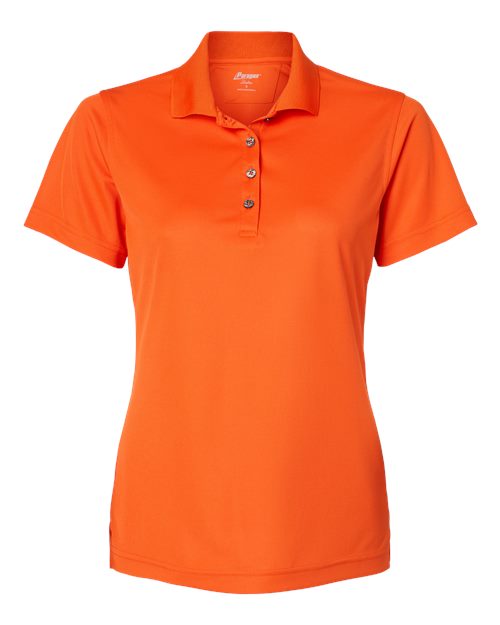 Women's Saratoga Performance Mini Mesh Polo - Orange Front