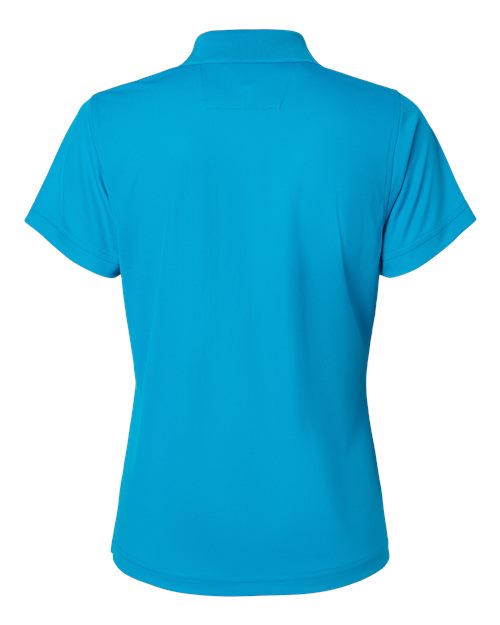 Women's Saratoga Performance Mini Mesh Polo - Turquoise Back