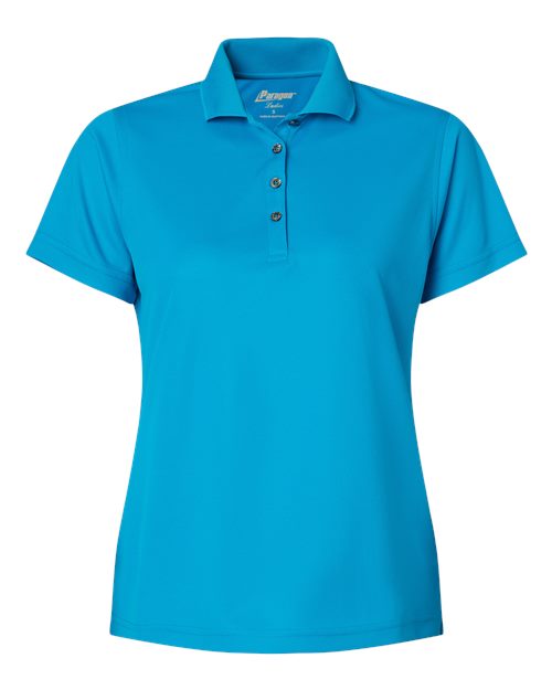 Women's Saratoga Performance Mini Mesh Polo - Turquoise Front