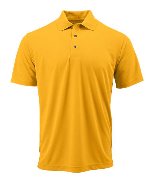 Youth Saratoga Performance Mini Mesh Polo - Gold Front
