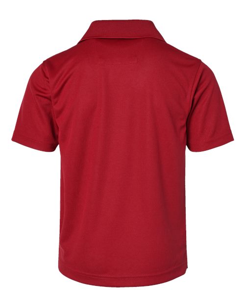 Youth Saratoga Performance Mini Mesh Polo - Red Back