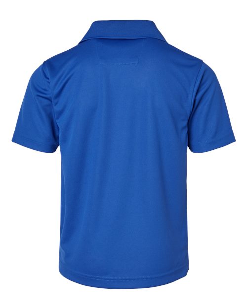 Youth Saratoga Performance Mini Mesh Polo - Royal Back