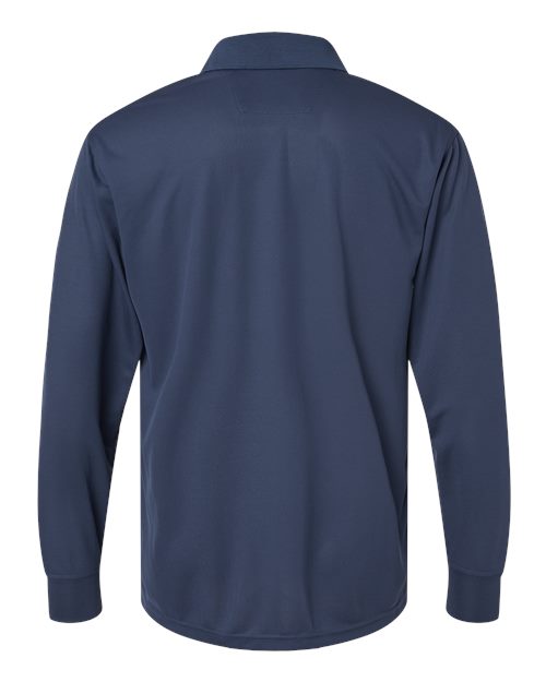 Men's Prescott Long Sleeve Polo - Navy Back