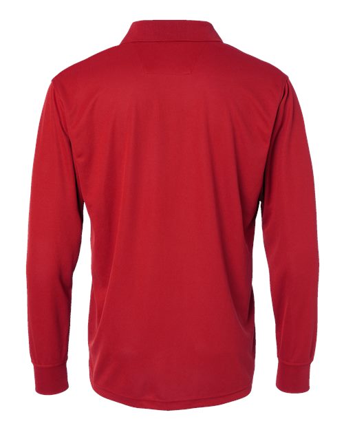 Men's Prescott Long Sleeve Polo - Red Back