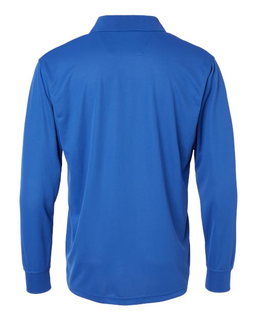 Men's Prescott Long Sleeve Polo - Royal Back