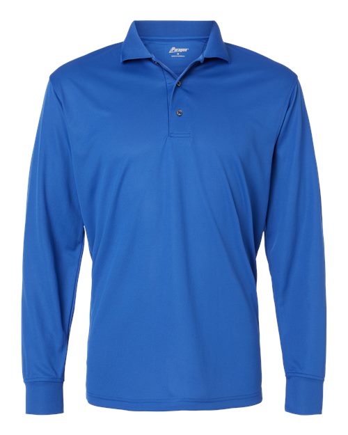 Men's Prescott Long Sleeve Polo - Royal Front
