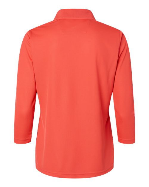 Women's Lady Palm Three-Quarter Sleeve Polo - Melon Back