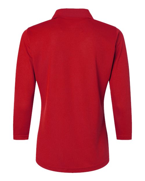 Women's Lady Palm Three-Quarter Sleeve Polo - Red Back