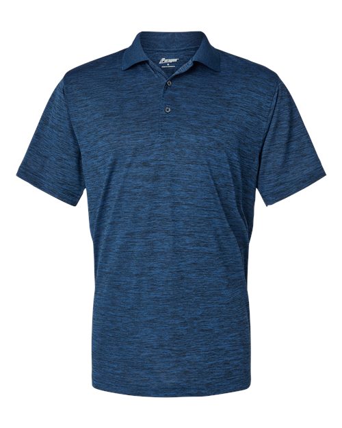 Men's Dakota Striated Heather Polo - Deep Blue Heather Front
