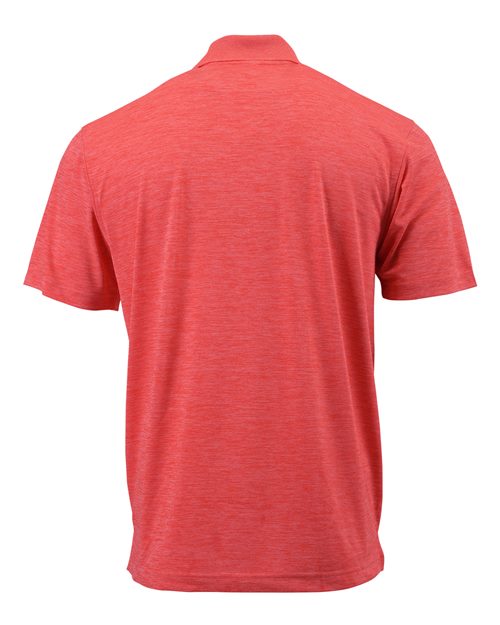 Men's Dakota Striated Heather Polo - Melon Heather Back