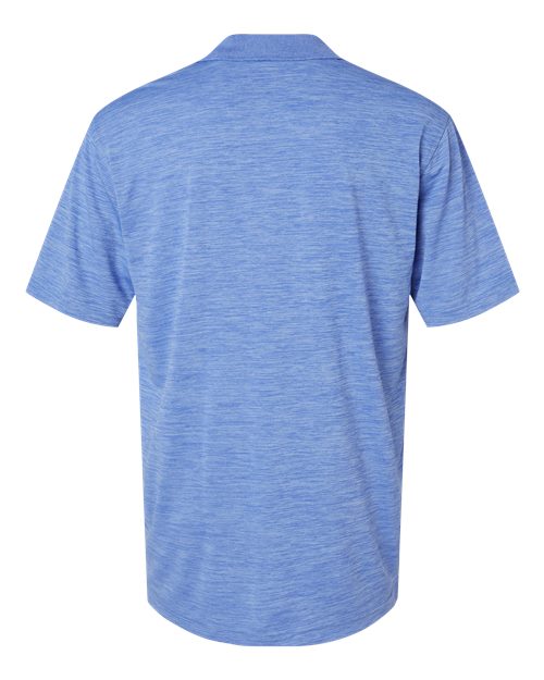Men's Dakota Striated Heather Polo - Peri Blue Heather Back