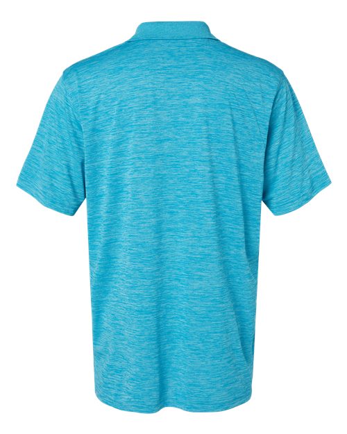 Men's Dakota Striated Heather Polo - Turquoise Heather Back