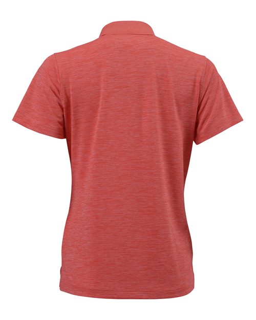 Women's Dakota Striated Heather Polo - Melon Heather Back