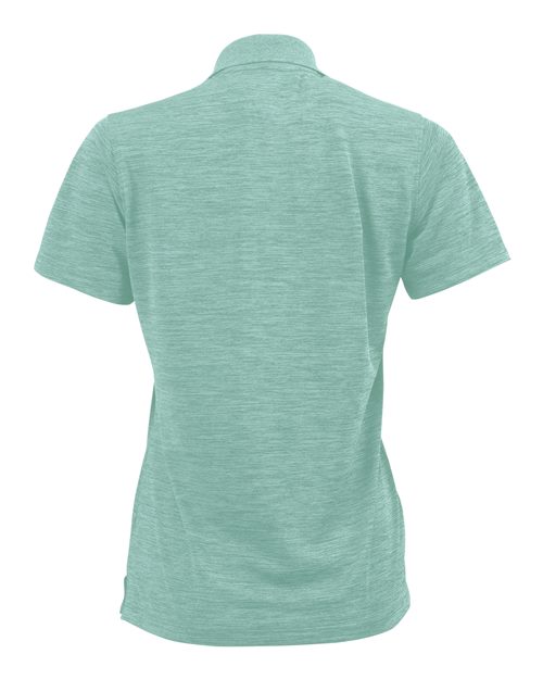 Women's Dakota Striated Heather Polo - Surf Green Heather Back