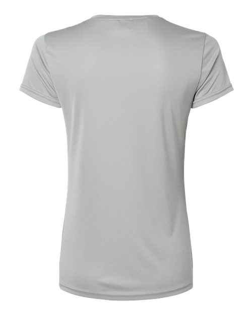 Women's Vera V-Neck T-Shirt - Medium Grey Back