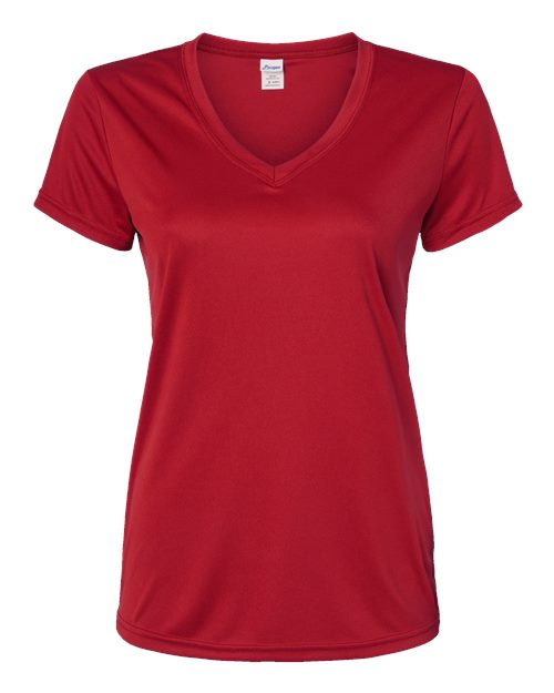Women's Vera V-Neck T-Shirt - Red Front