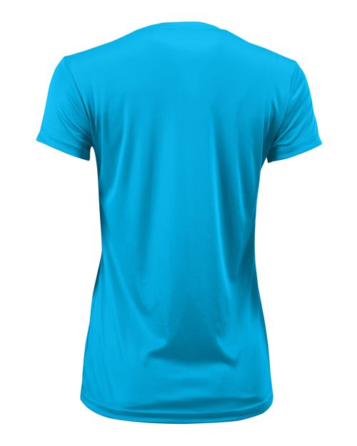 Women's Vera V-Neck T-Shirt - Turquoise Back