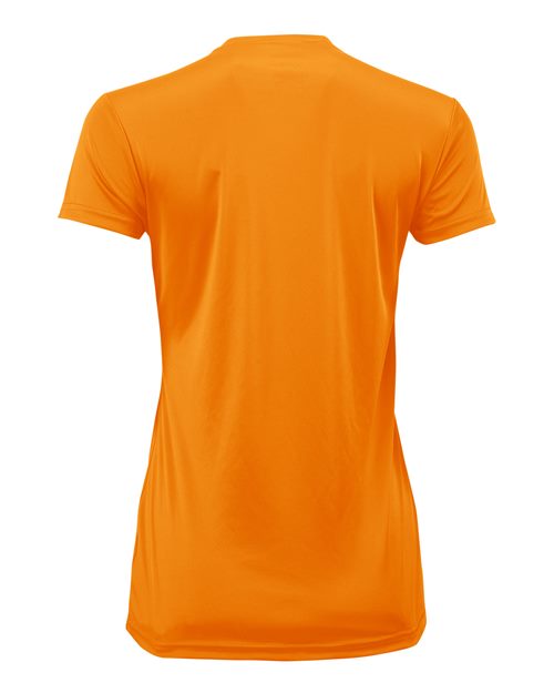 Women's Islander Performance T-Shirt - Neon Orange Back