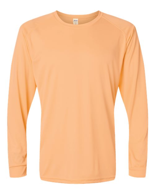Unisex Long Islander Performance Long Sleeve T-Shirt - Coral Front