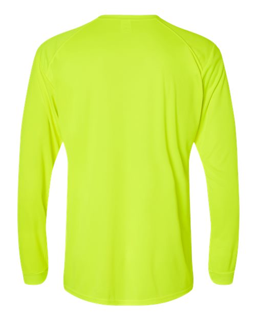 Unisex Long Islander Performance Long Sleeve T-Shirt - Safety Green Back