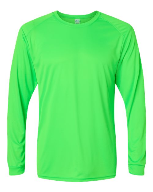 Unisex Long Islander Performance Long Sleeve T-Shirt - Neon Lime Front