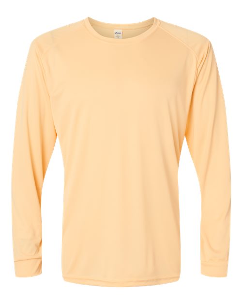Unisex Long Islander Performance Long Sleeve T-Shirt - Peach Front
