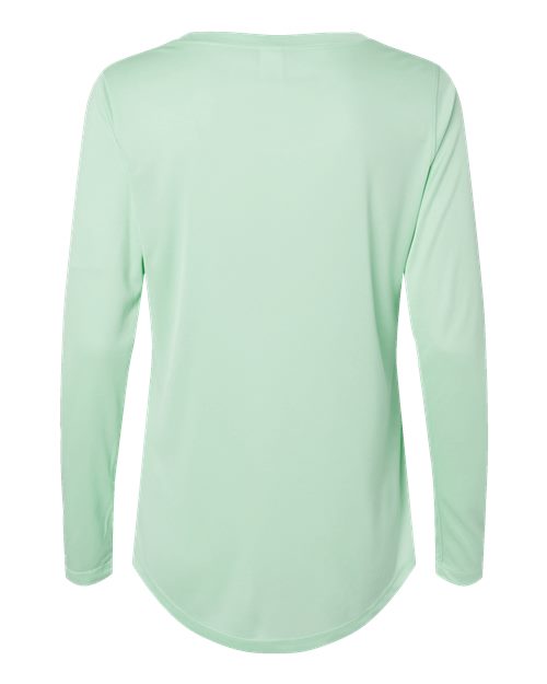 Women's Long Islander Performance Long Sleeve T-Shirt - Mint Green Back