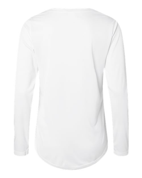 Women's Long Islander Performance Long Sleeve T-Shirt - White Back