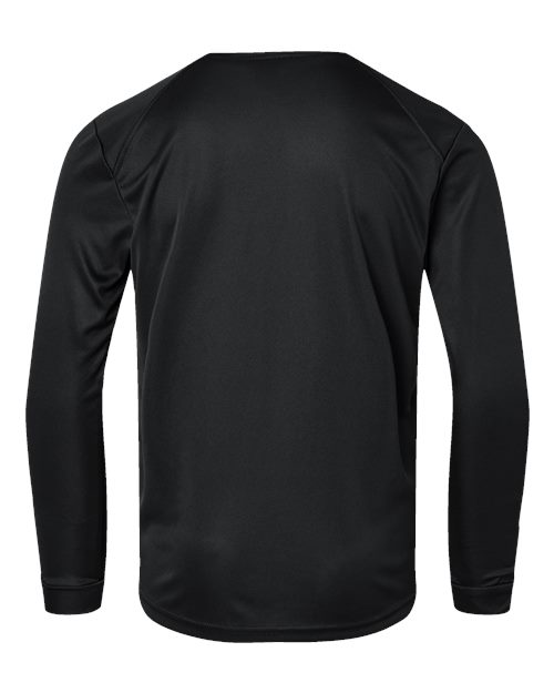 Youth Long Islander Performance Long Sleeve T-Shirt - Black Back