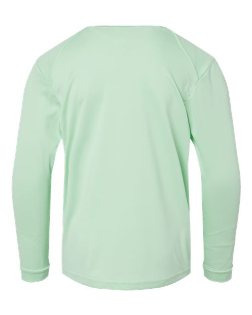 Youth Long Islander Performance Long Sleeve T-Shirt - Mint Green Back