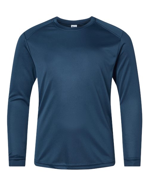 Youth Long Islander Performance Long Sleeve T-Shirt - Navy Front